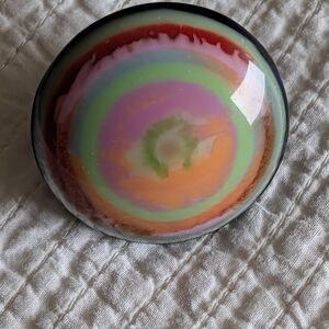 Multicolor Art Glass Sphere